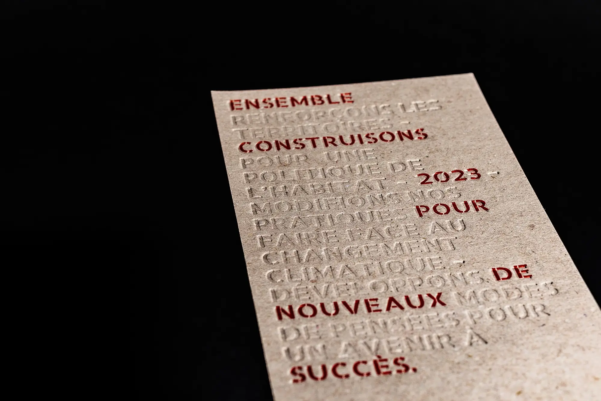 Embossage à l'Imprimerie Ranchon